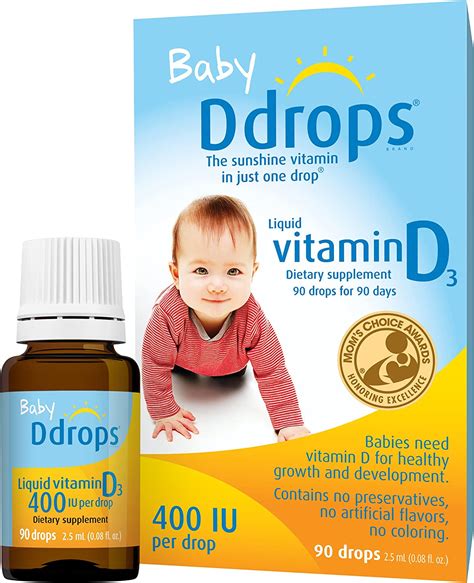 Baby Ddrops 400 Iu 90 Drops Daily Vitamin D Liquid For