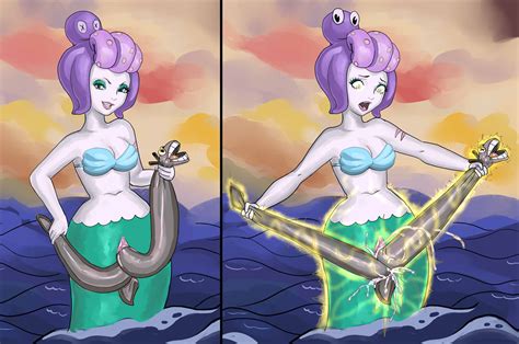 Mermaid From Cuphead By Aivelin Hentai Foundry