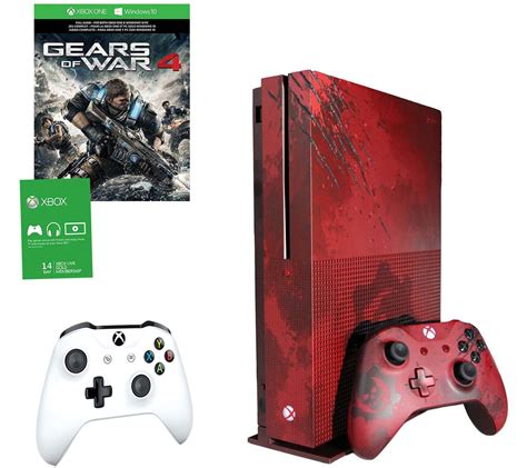 Xbox One S 2tb Gears Of War 4 Red Le Console With Controller —