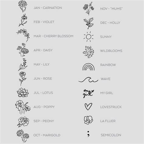 Tiny Tattoos With Meaning Symbols Tattoo Inspirations Young