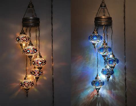 Turkish Mosaic Pendant Lamp Chain Turkish Mosaic Pendant Globes