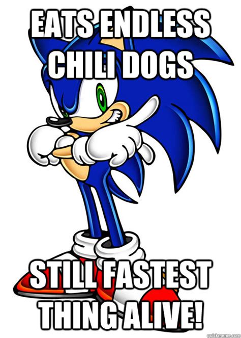 Eats Endless Chili Dogs Still Fastest Thing Alive Superhero Sonic
