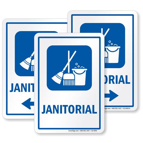 Janitorial Signs | Janitorial Door Signs