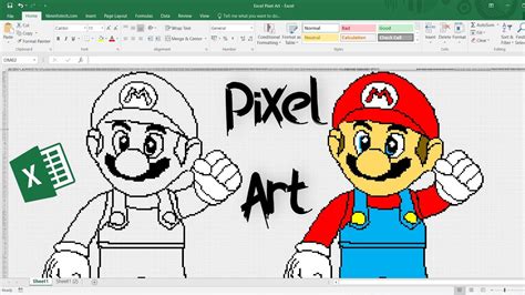 Convert Any Image Into Pixel Art In Excel Youtube