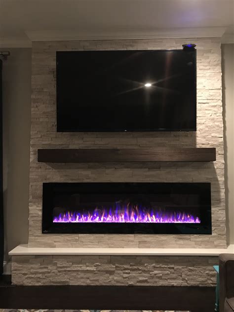Our New Electric Fireplace Fireplace Tv Wall Living Room Tv Wall