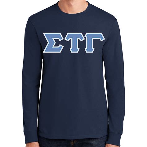 Sigma Tau Gamma Lettered T Shirt Long Sleeve