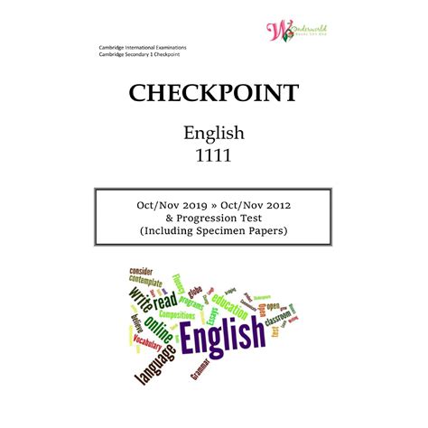 Marking scheme trial spm paper 1 2015 paper 1. Lower Secondary Checkpoint English 1111 | Question ...