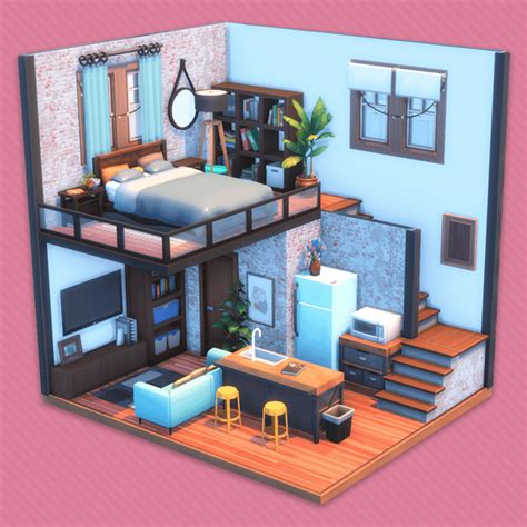 A Cozy Loft That Ive Built Today What Do You Think Sims4