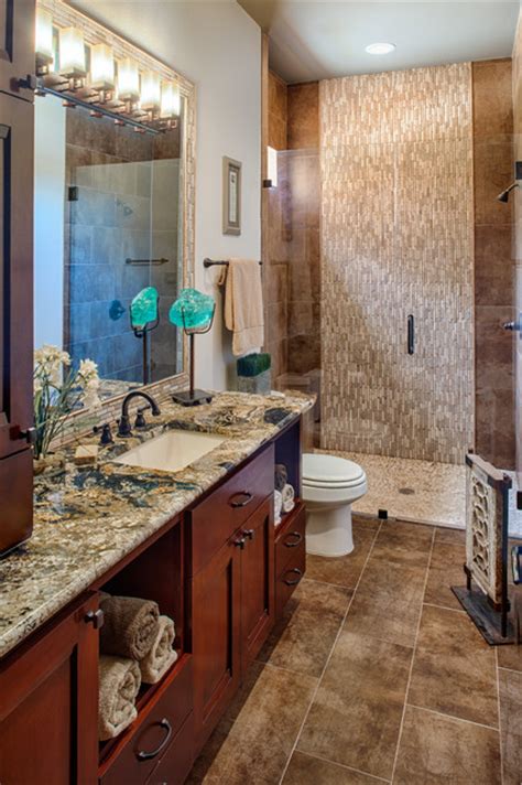 Looking for the final finishing touch in your. Modern Mountain Lodge - Contemporary - Bathroom - Houston ...