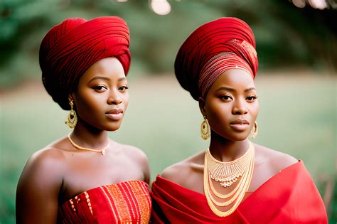 Two African Woman In Wedding Dresses • Viarami