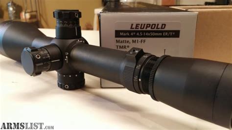 Armslist For Saletrade Lnib Leupold Mark 4 45 14x50mm Ert Tmr
