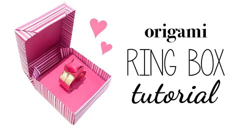Origami Ring Box Instructions ♥ Diy ♥ Tutorial ♥︎ Youtube
