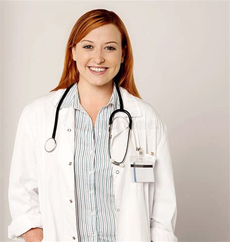 Young Pretty Smiling Female Doctor Stock Image Image Of Doctor