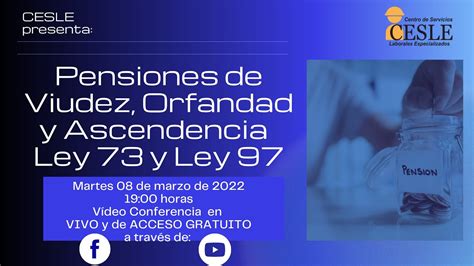 Pensiones De Viudez Orfandad Y Ascendencia Ley 73 Y Ley 97 YouTube