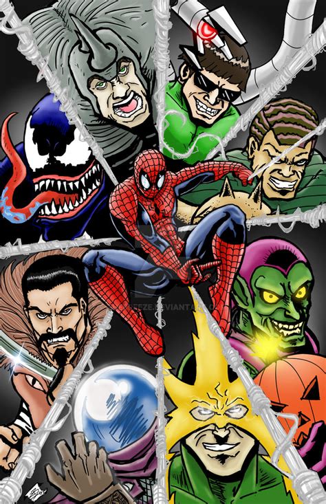 Spider Man And His Rogues Colored By Thebreeze On Deviantart