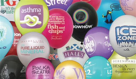 Helium Quality Personalised And Branded Logo Balloons 500 Custom Printed