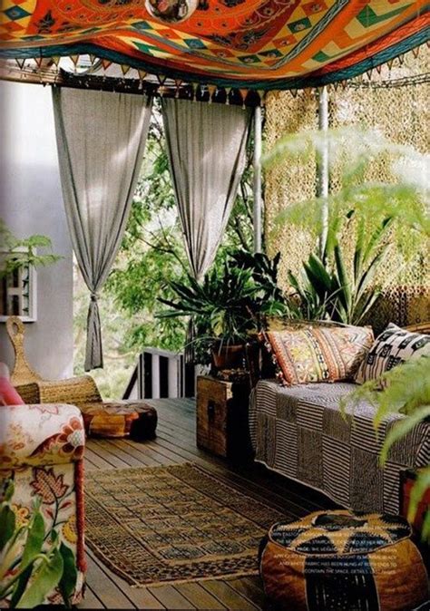 15 Inspiring Bohemian Porch With Colored Textiles Homemydesign