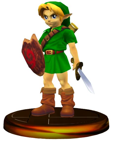 Imagen Young Link Trofeo Ssbmpng The Legend Of Zelda Wiki Fandom