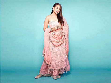 Sonakshi Sinha In A Pink Lehenga And Chikankari Kurta Set For Dabangg 3 Promotions