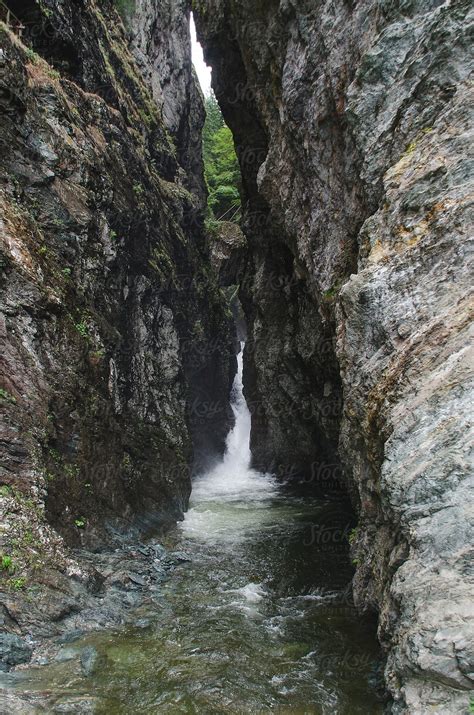 Gorge Waterfall By Stocksy Contributor Neil Warburton Stocksy