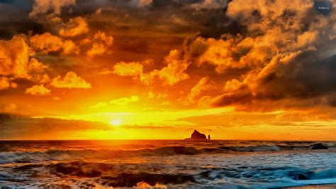 Beautiful Clouds At Sunset Wallpaper Beach Wallpapers 45067