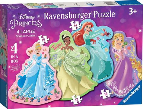Ravensburger Disney Princess 4 Large Shaped Puzzle 10121416 Pieces