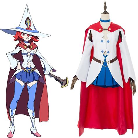 Little Witch Academia Ursula Callistis Shiny Chariot Dress Cape Cosplay Costume Female Xxxl