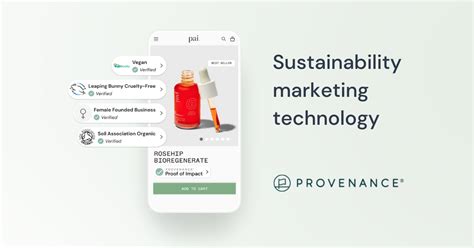 Provenance Sustainability Marketing Technology
