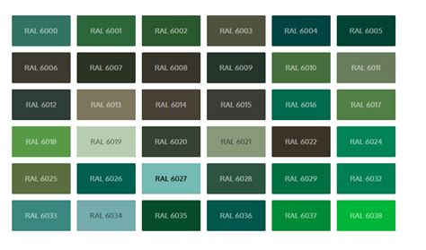 Ral Paint Codes Color Charts Off