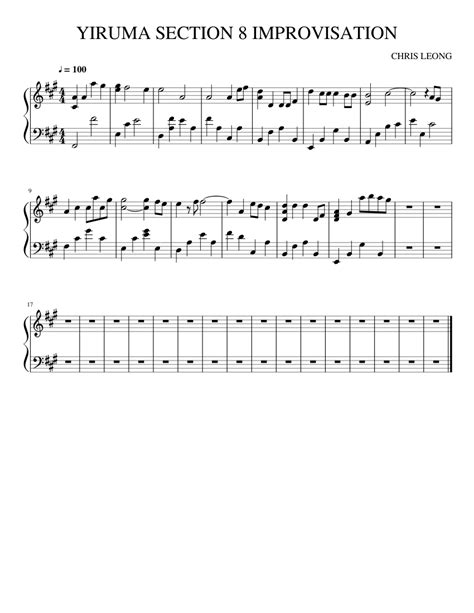 Www.bit.ly/marijansheetmusic for contact & inquiries, just hit me a mail: RIVER FLOWS IN YOU YIRUMA SECTION 8 IMPROVISATION Sheet music for Piano (Solo) | Musescore.com