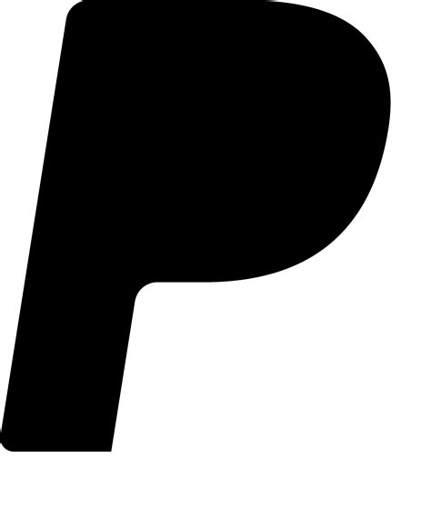 Download Paypal Icon Logo Black And White Transparency Png Image With