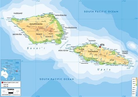 Map Of Samoa