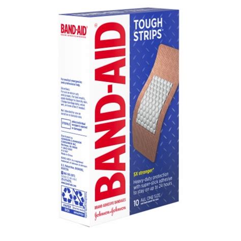 band aid brand tough strips adhesive bandage extra large size 10 ct pack of 4 4 kroger