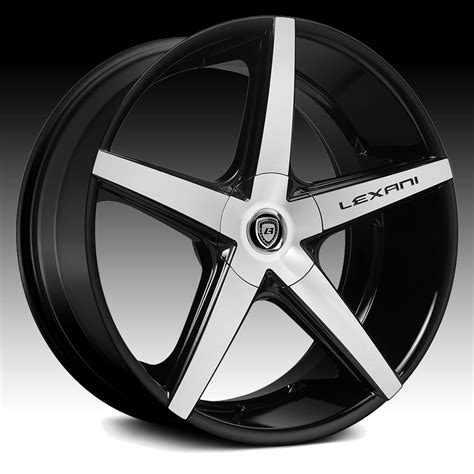Lexani R Four Machined Black Custom Wheels Rims R Four Mb Lexani