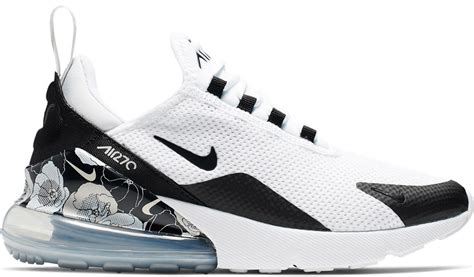Nike Air Max 270 Black And White Flowers Flowers Vfw
