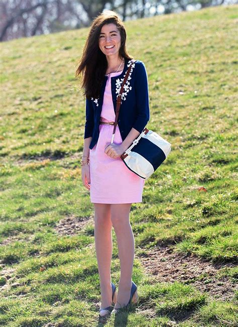 Classy Girls Wear Pearls Spring Preppy Outfit Fashion Accessory Preppy Look