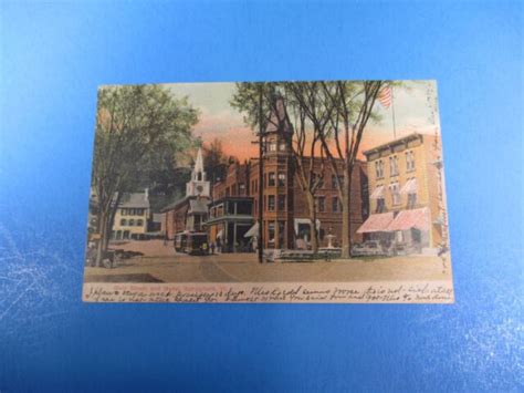 1907 Main Street And Hotel Springfield Vermont Postcard Pc43 Ebay
