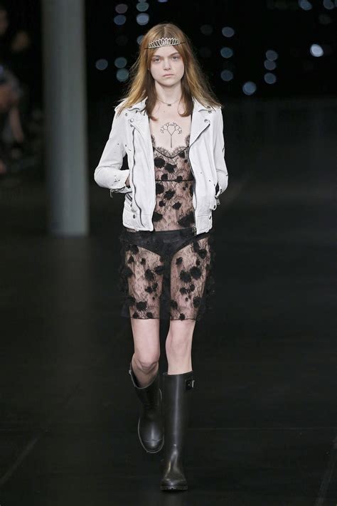 Saint Laurent Ready To Wear Fashion Show Collection Spring Summer