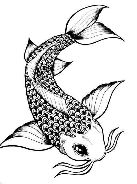 Watching avatar the last airbender really inspired me to draw this (such a great show), but i have always loved the concept of yin yang.sorry for the poor. Pin by Ambara Hafino on Indian Skull | Koi fish drawing ...