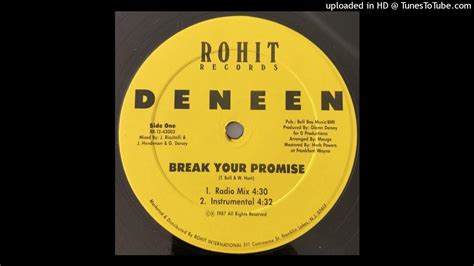 Deneen Break Your Promise Instrumental Youtube