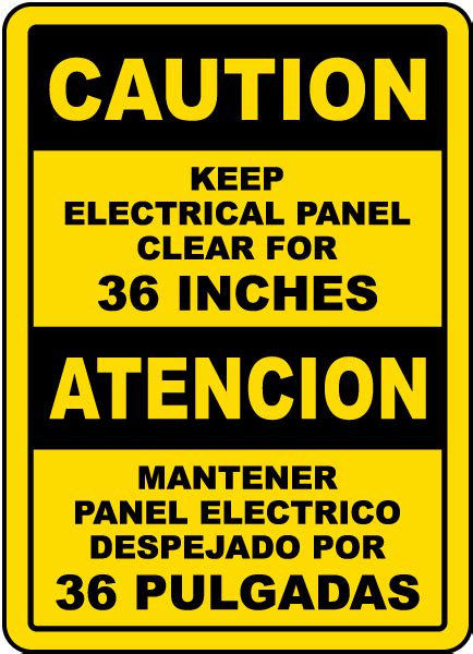 543 likes · 2 talking about this. Bilingual Keep Electrical Panel Clear For 36 Inches Label ...