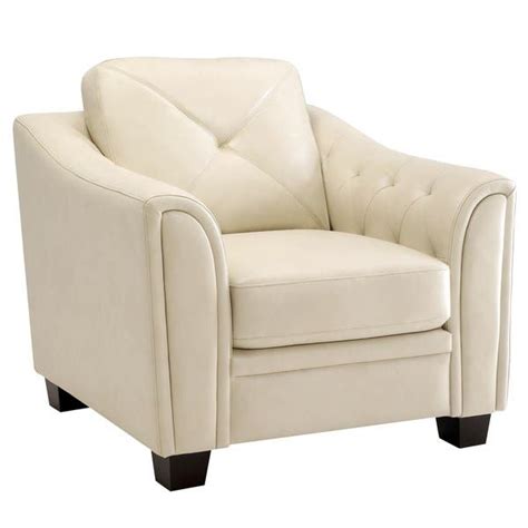 Lacasta Mid Century Modern Tufted Design Cream Living Room Chair