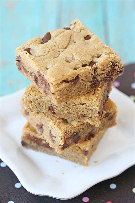 Rich Chewy And Delicious Peanut Butter Cookie Bars Recipe Peanut