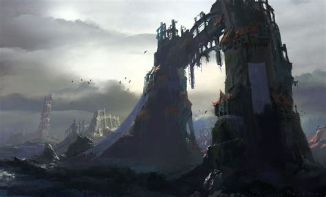 Rough Heewann Kim Fantasy Landscapes Environment Concept Art