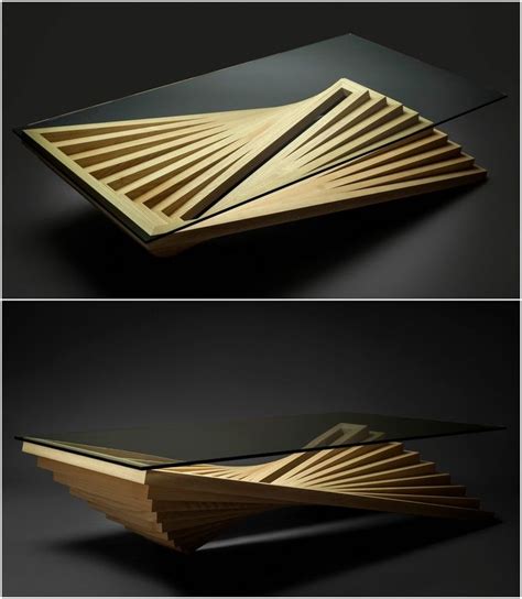 Auf fotos können sie tisch aus asche mit tischplatte mit dicke 8 mm (wenig weniger als 3/8). Diese Möbel sind Designpreis Gewinner vom A' Design Award ...