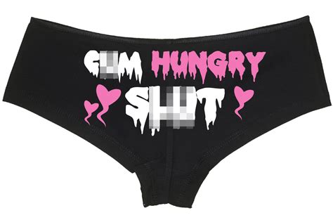 Cum Hungry Slt Knickers Cute Sexy Naughty Ladies Underwear Womens