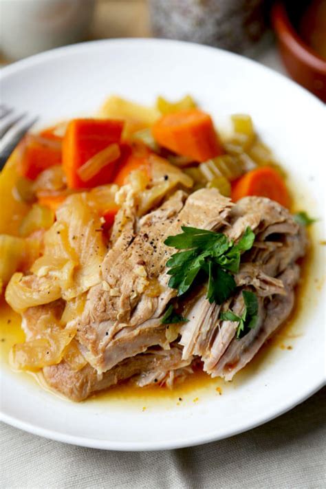 I love playing with different vegetable combinations like red potatoes, asparagus, cauliflower. Crock Pot Pork Tenderloin Recipe - Pickled Plum Food And ...