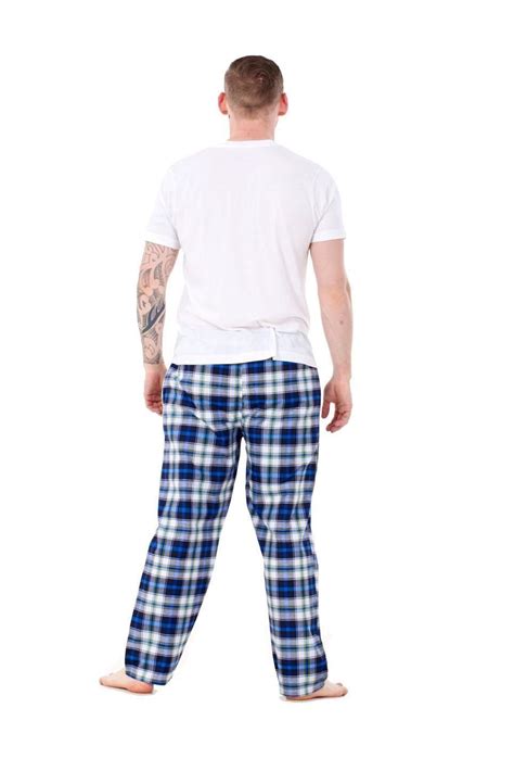 New Mens Pyjama Bottoms Rich Cotton Woven Check Lounge Pants Nightwear M To 5xl Ebay