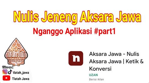Nulis Jeneng Aksara Jawa Via Aplikasi Part Youtube