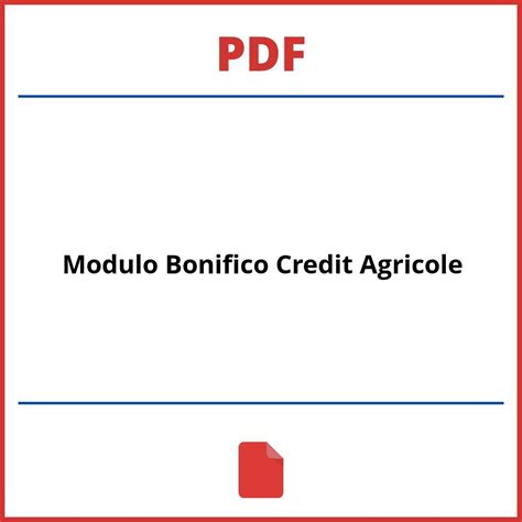 Modulo Bonifico Postale Sepa Pdf Editabile